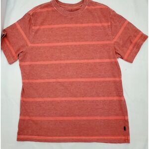 American Eagle ● Standard Fit Orange Striped Classic T-Shirt ● Men's Size Medium